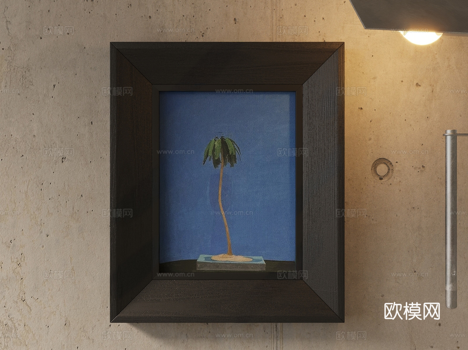 现代美式挂画3d模型