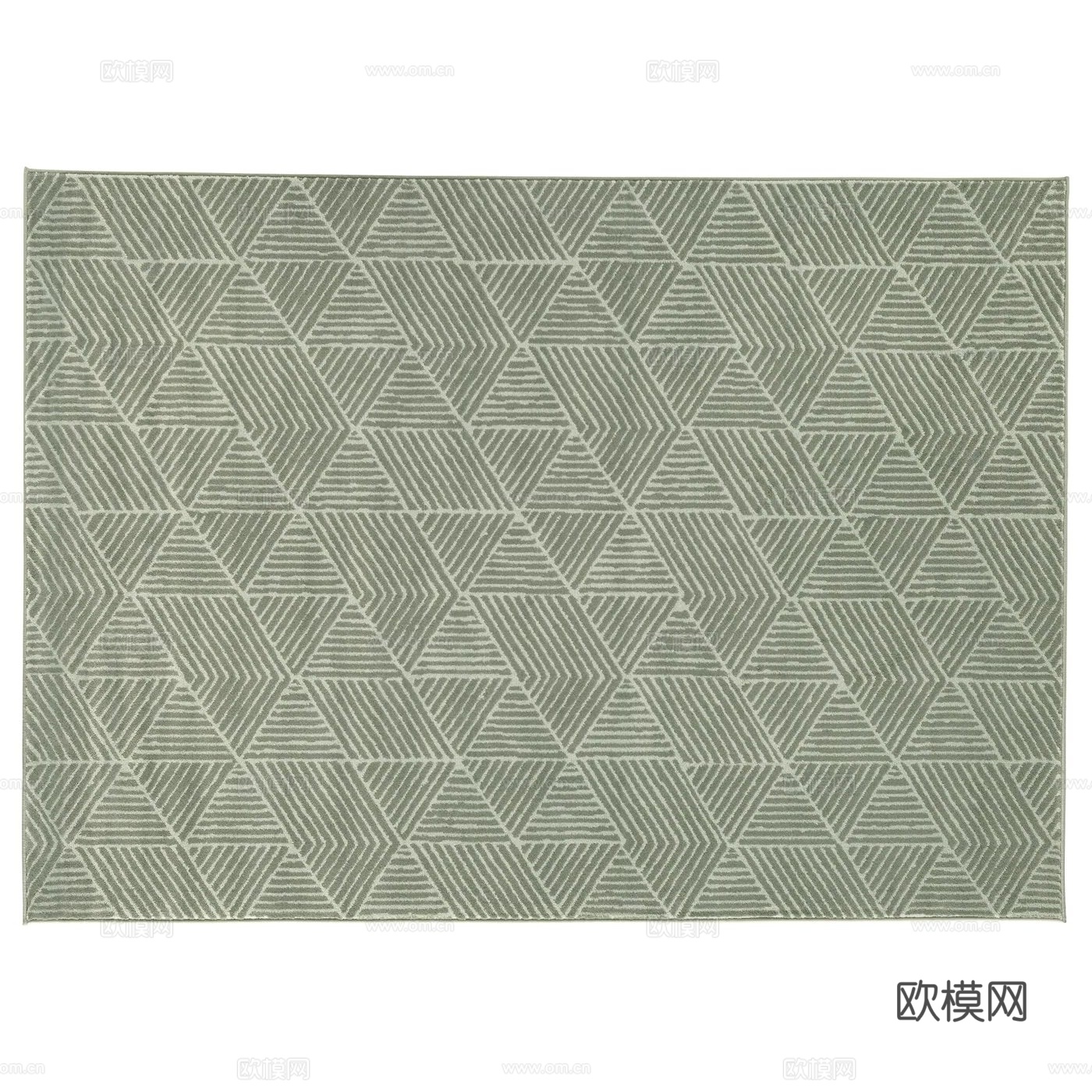 绿色简约地毯