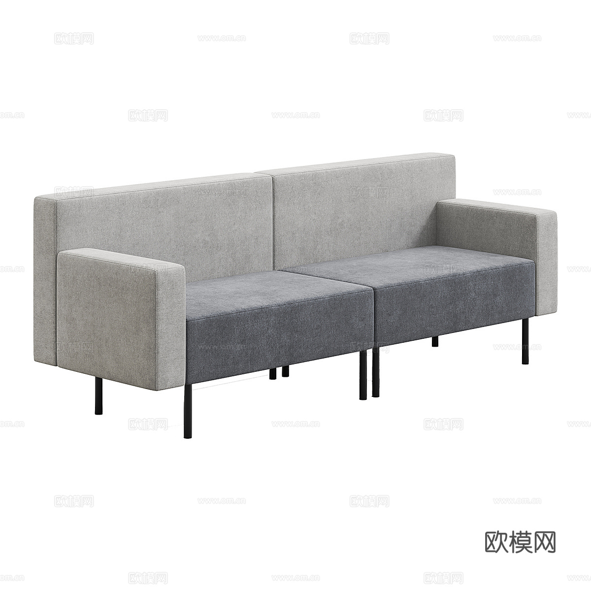 现代简约双人沙发 双人沙发 简约沙发 客厅沙发3d模型