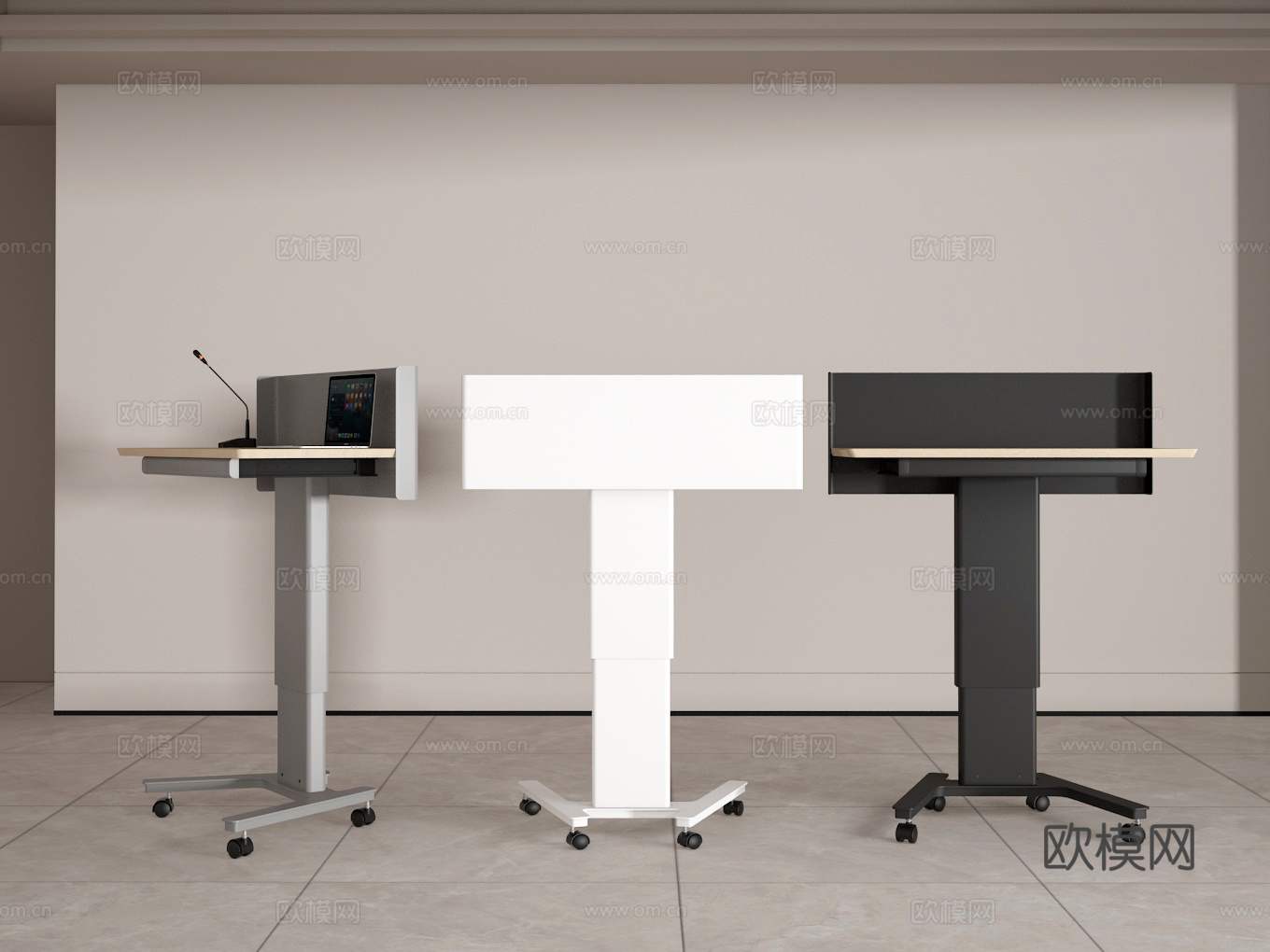 讲桌3d模型