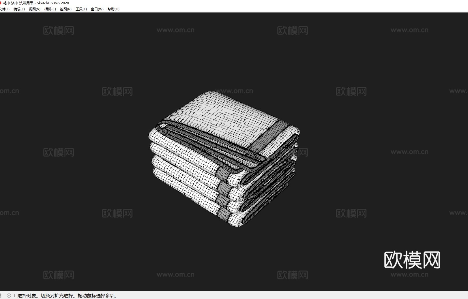 毛巾 浴巾 洗浴用品su模型
