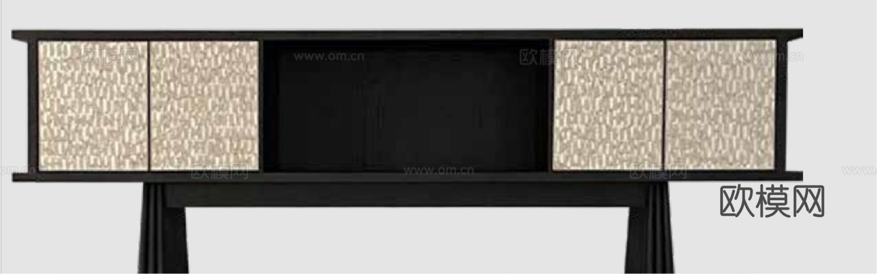 中古条柜su模型