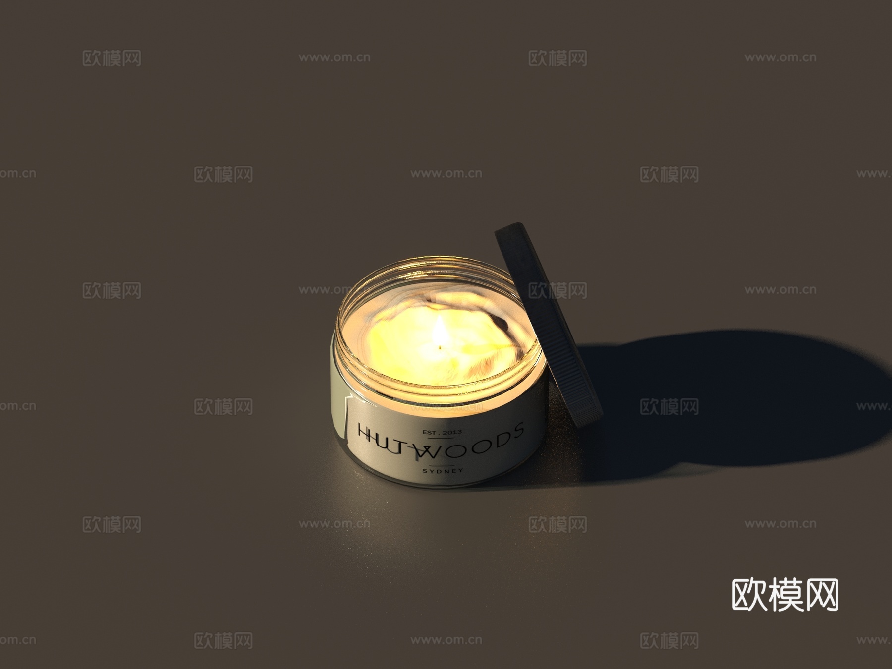 蜡烛 燃烧的蜡烛3d模型