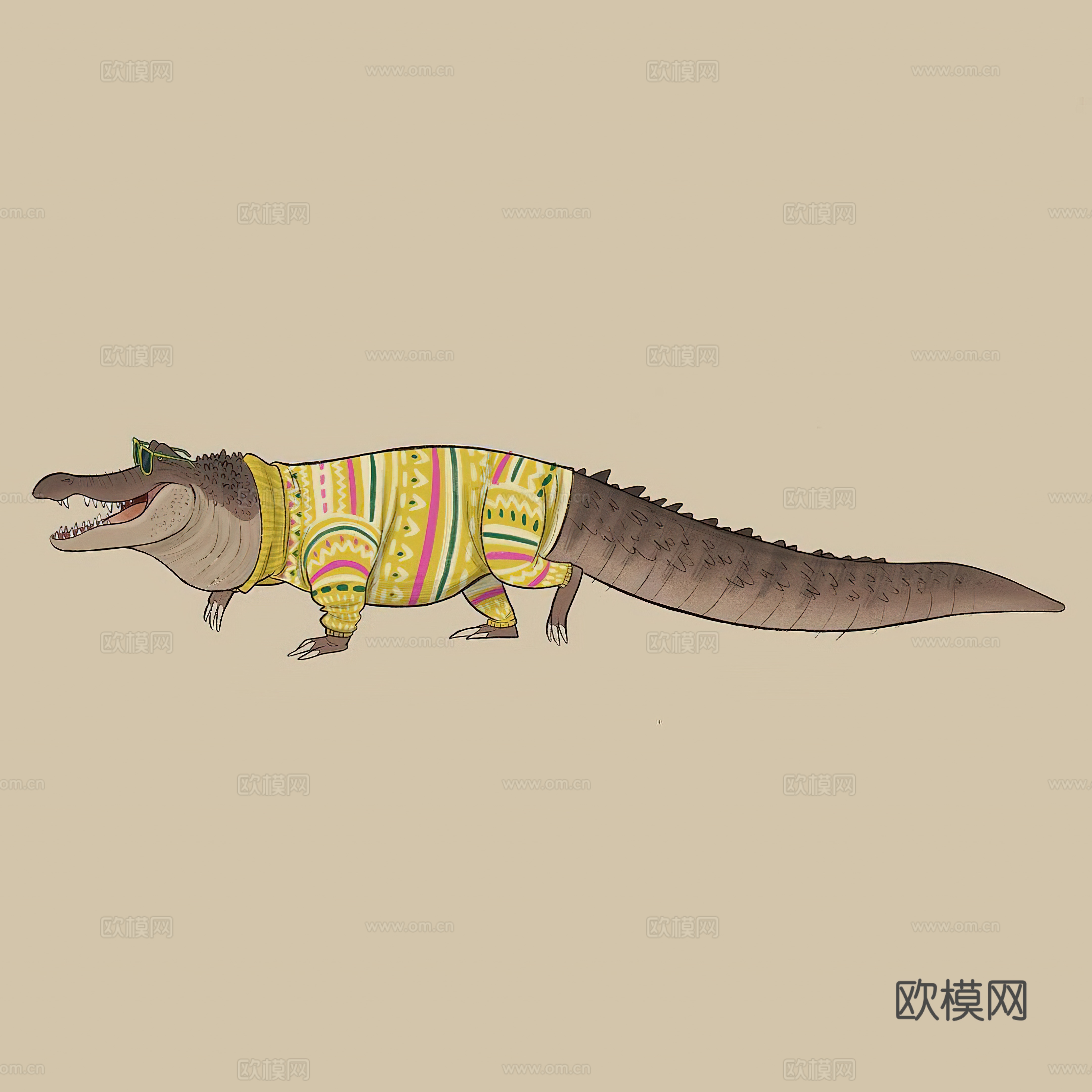 艺术挂画 挂画 装饰画 艺术画 拟人动物