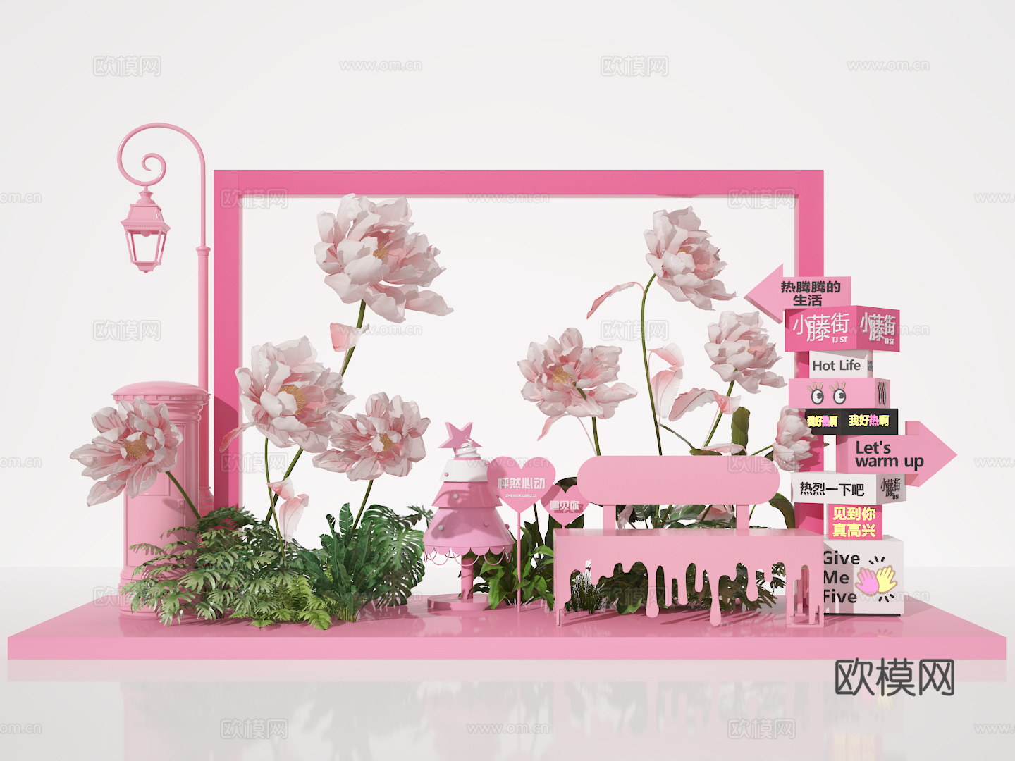 花艺美陈3d模型