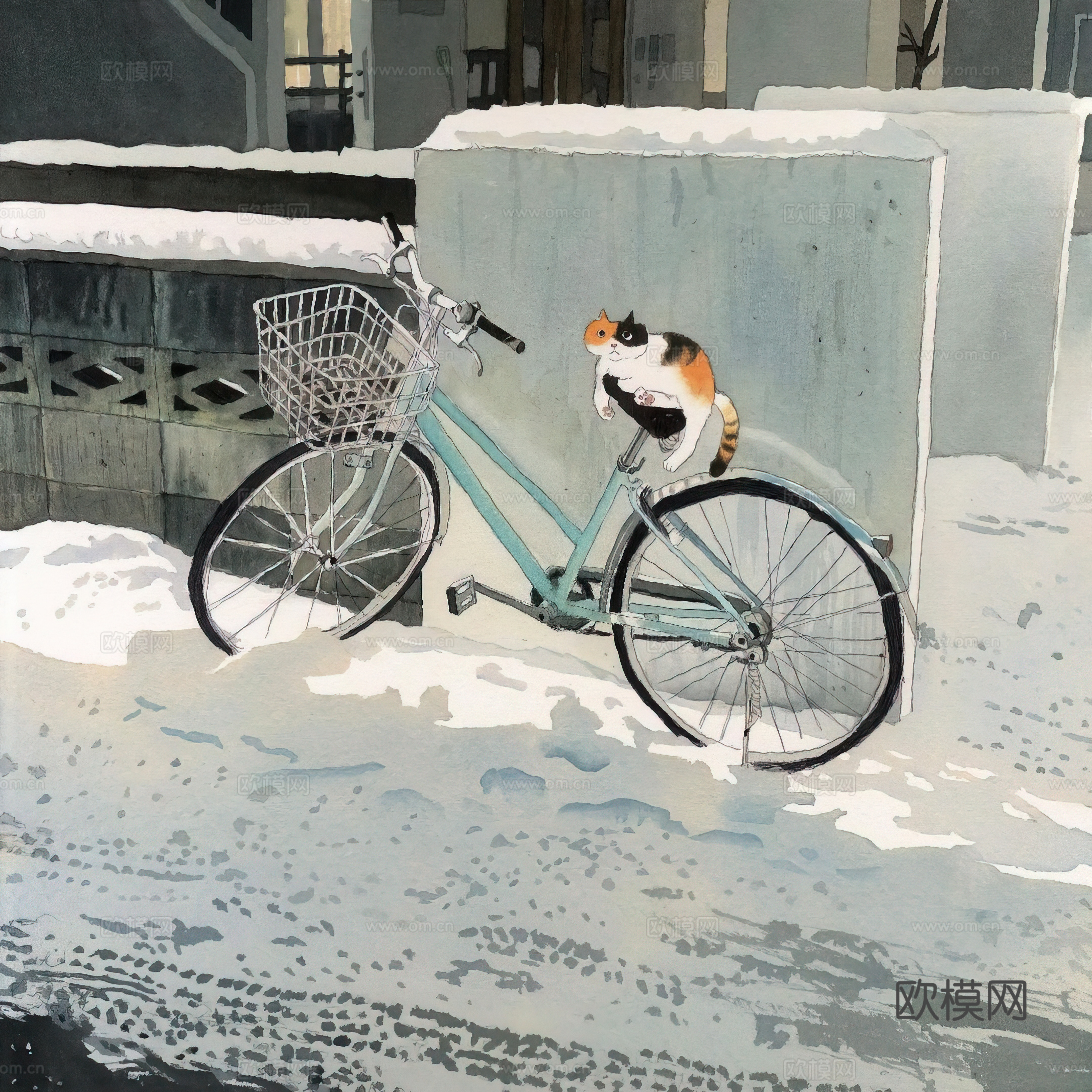 艺术挂画 挂画 装饰画 艺术画水彩插画