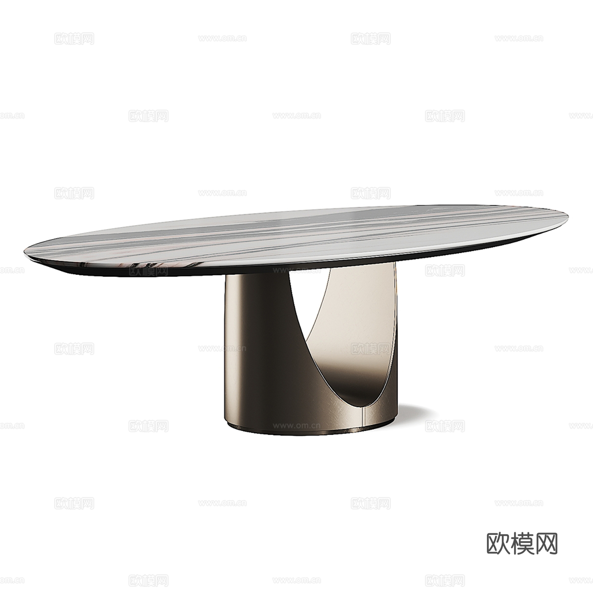 现代轻奢餐桌su模型