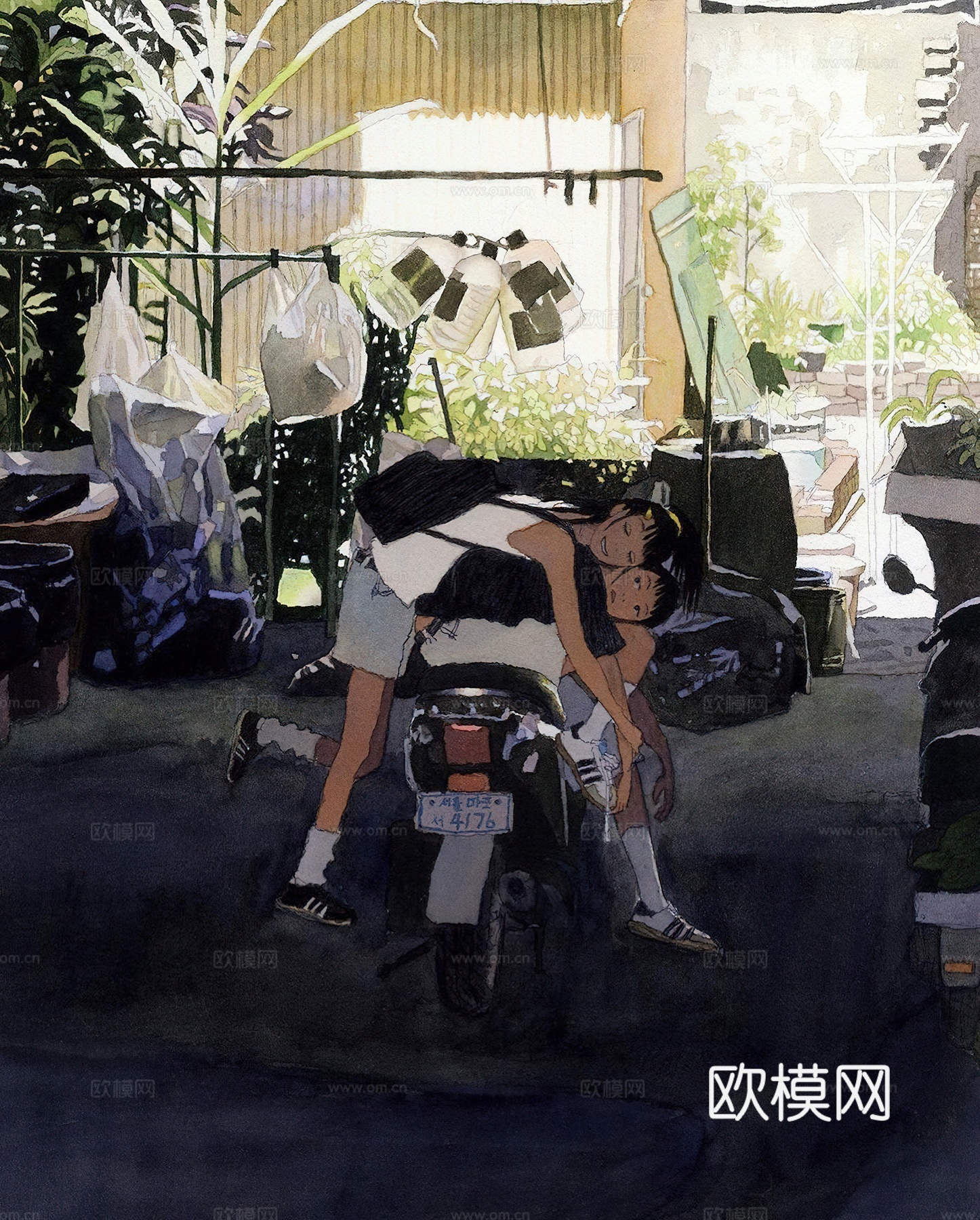 艺术挂画 挂画 装饰画 艺术画水彩插画下载