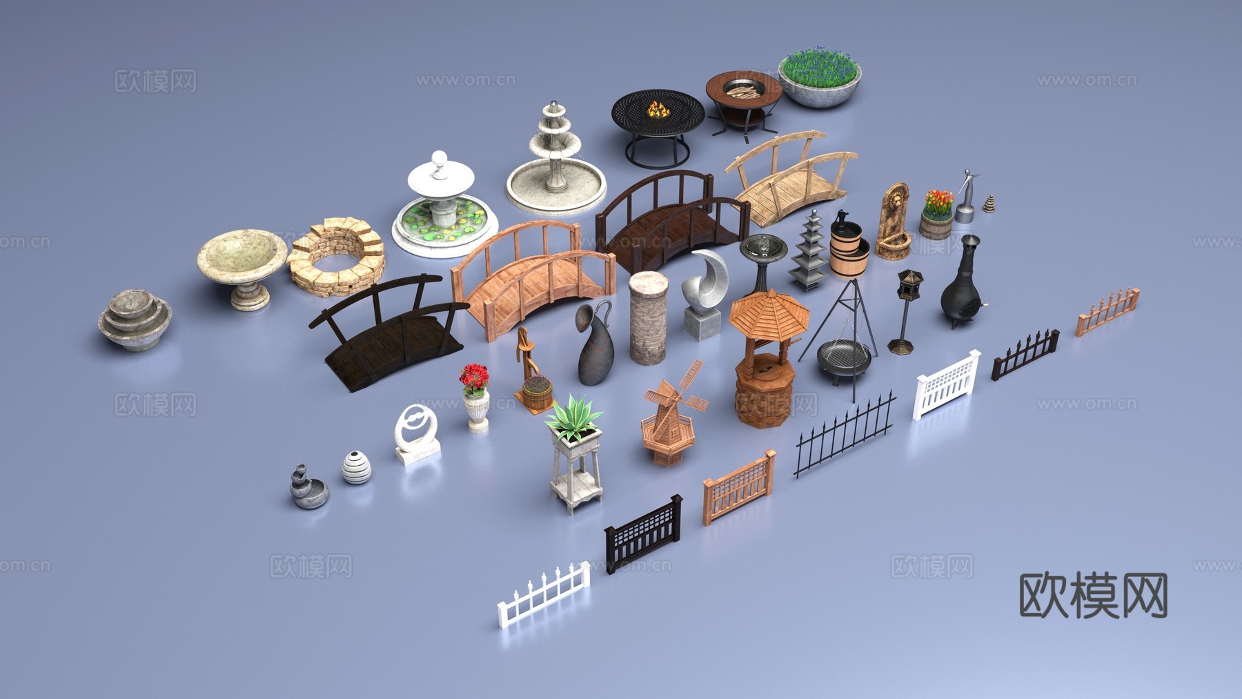 景观园艺物品3d模型