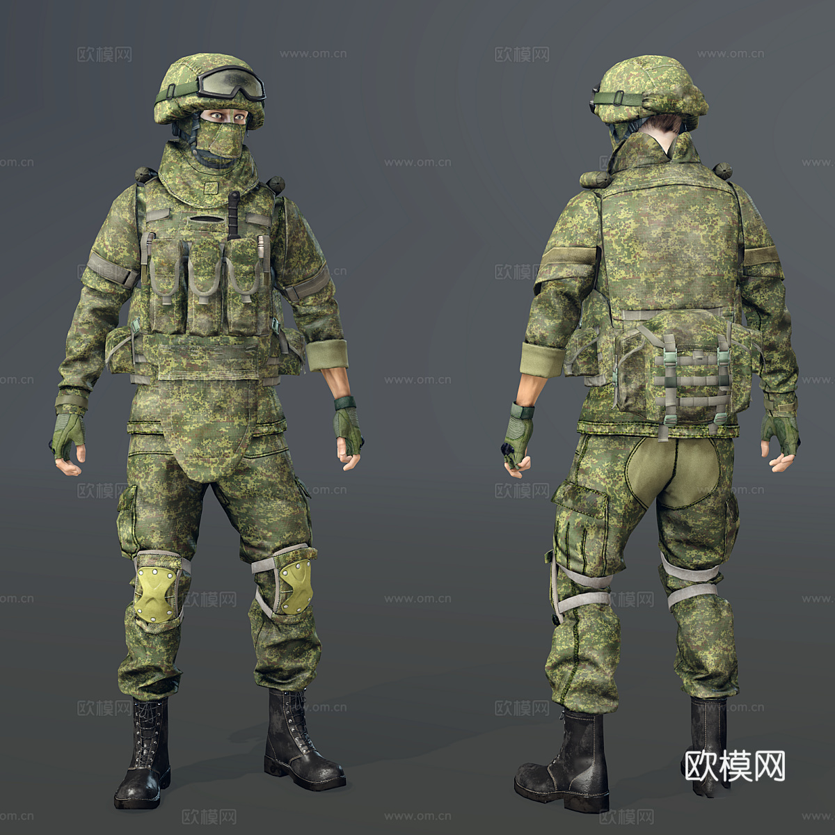 士兵 战士 特种兵3d模型