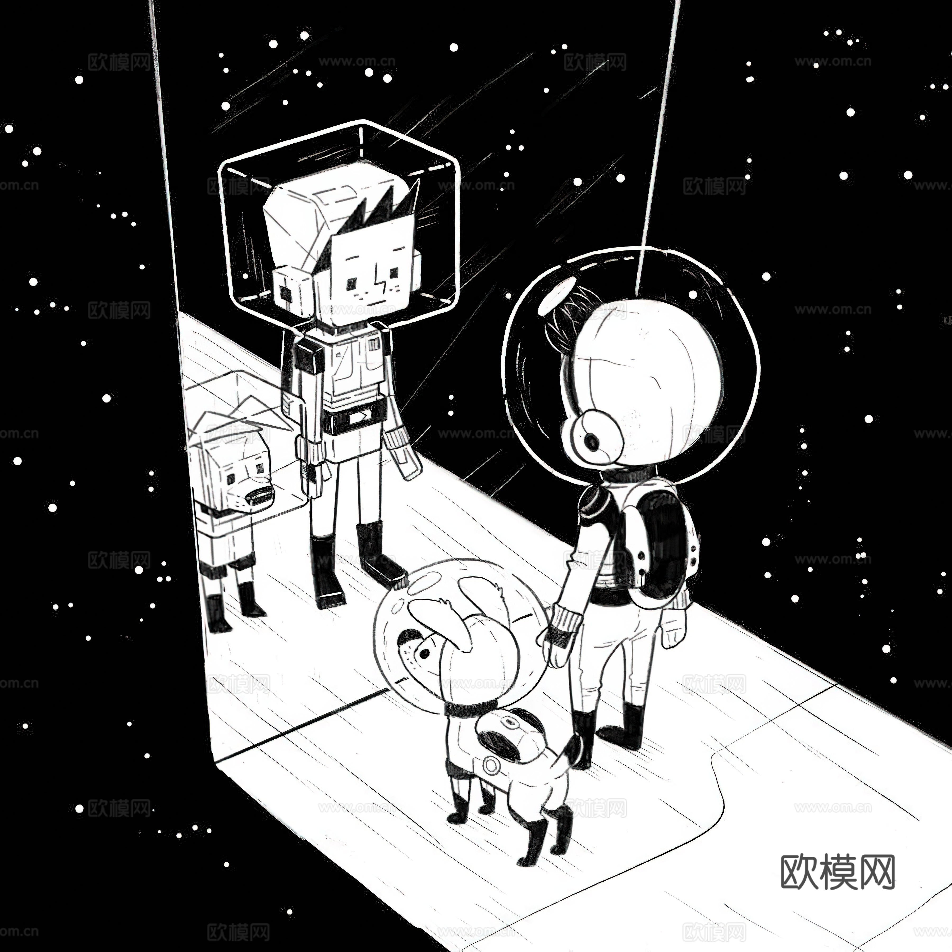 艺术挂画 挂画 装饰画 艺术画 拟人动物