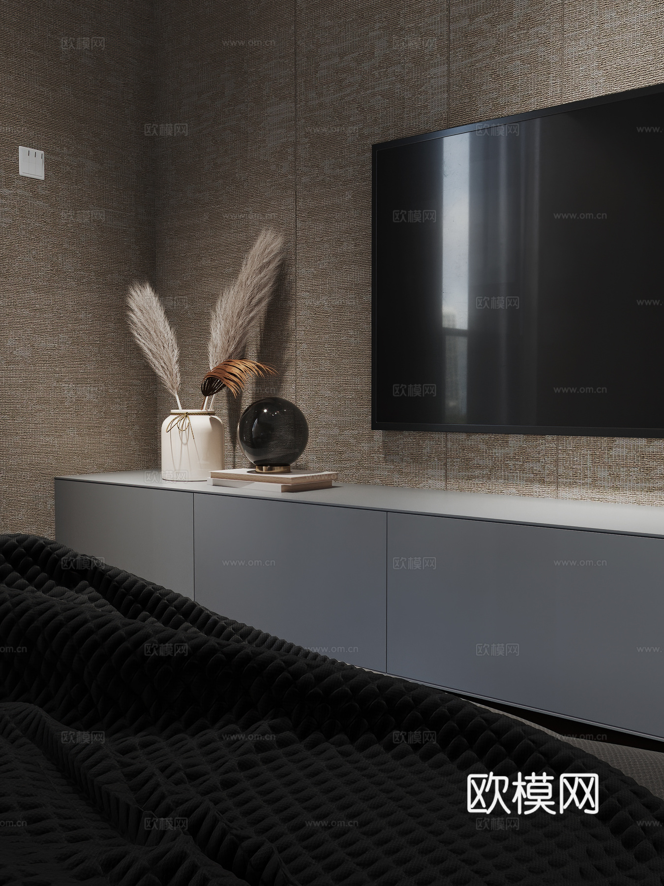 现代卧室，厕所3d模型