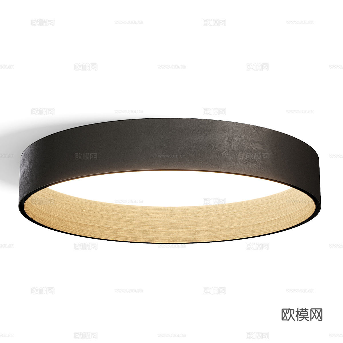 现代意式侘寂吸顶灯3d模型
