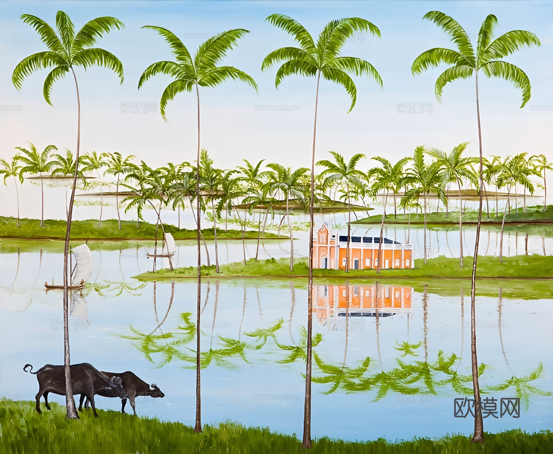 挂画画芯