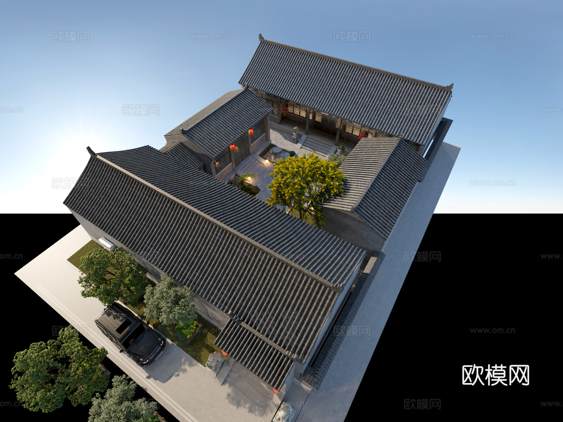 古建 民宿 中式建筑 四合院 东方美学3d模型