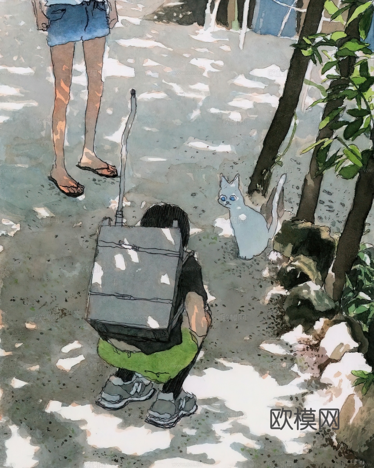 艺术挂画 挂画 装饰画 艺术画水彩插画