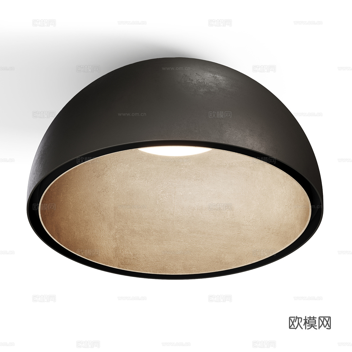 现代意式侘寂吸顶灯3d模型