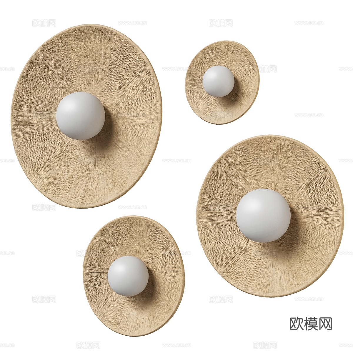 新中式侘寂装饰壁灯3d模型