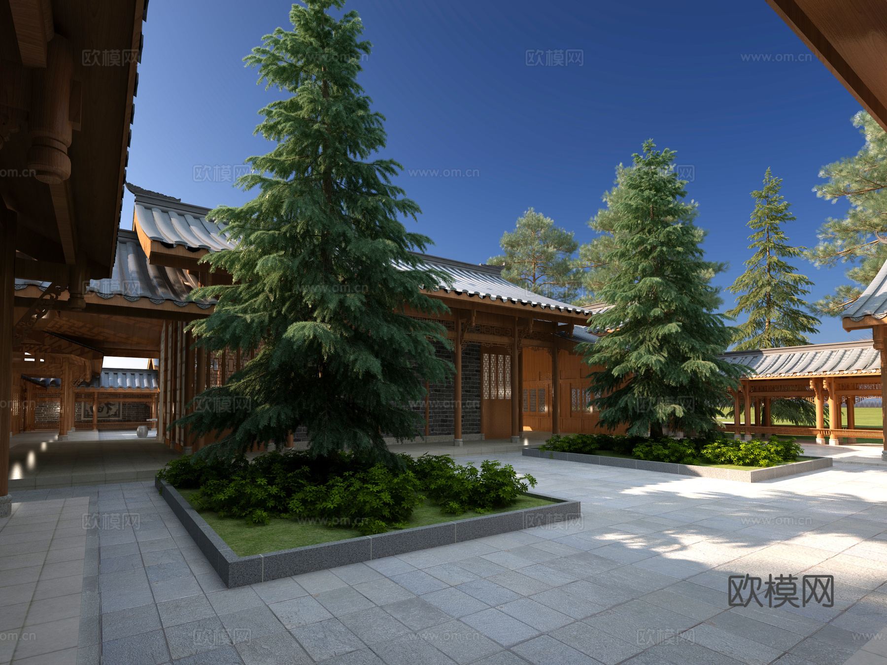 古建 庙宇 祠堂 中式建筑 寺庙3d模型