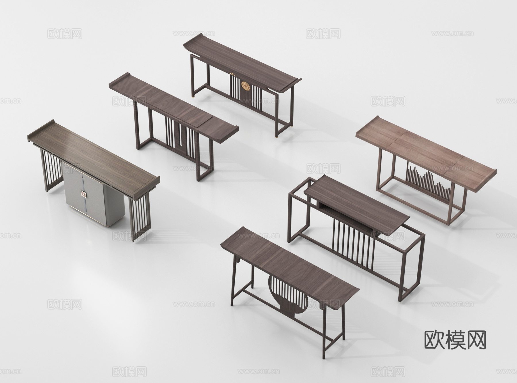 端景台 端景条案3d模型
