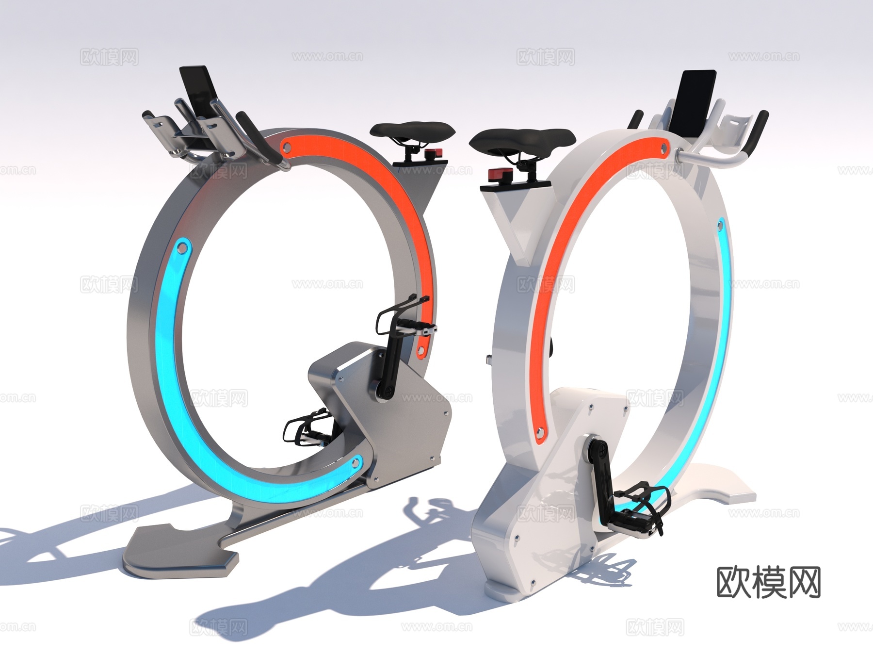 现代风格健身器材3d模型