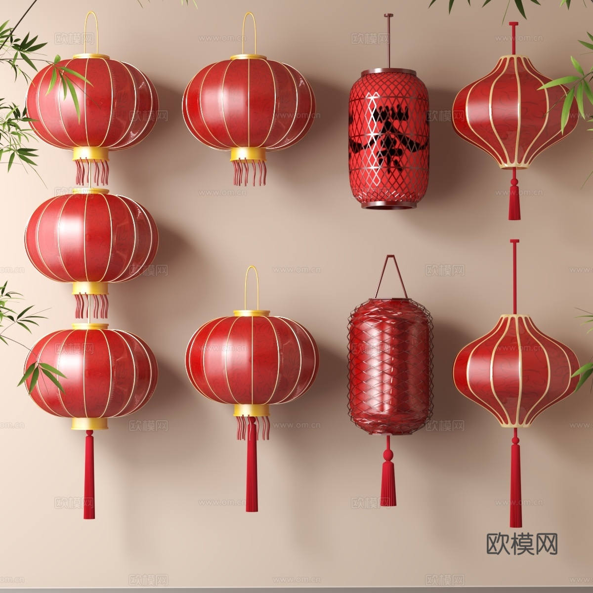 红灯笼su模型