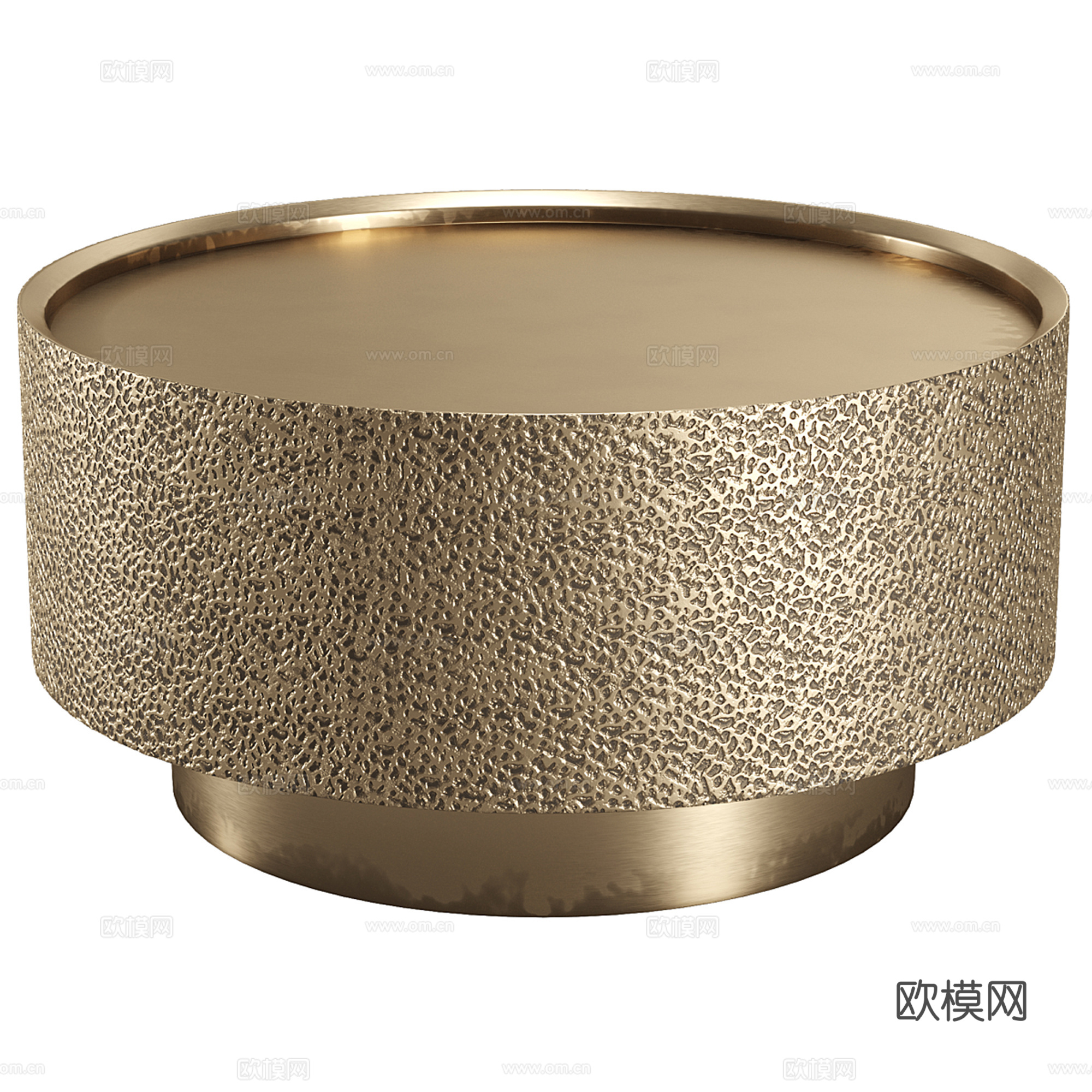 轻奢圆形茶几su模型