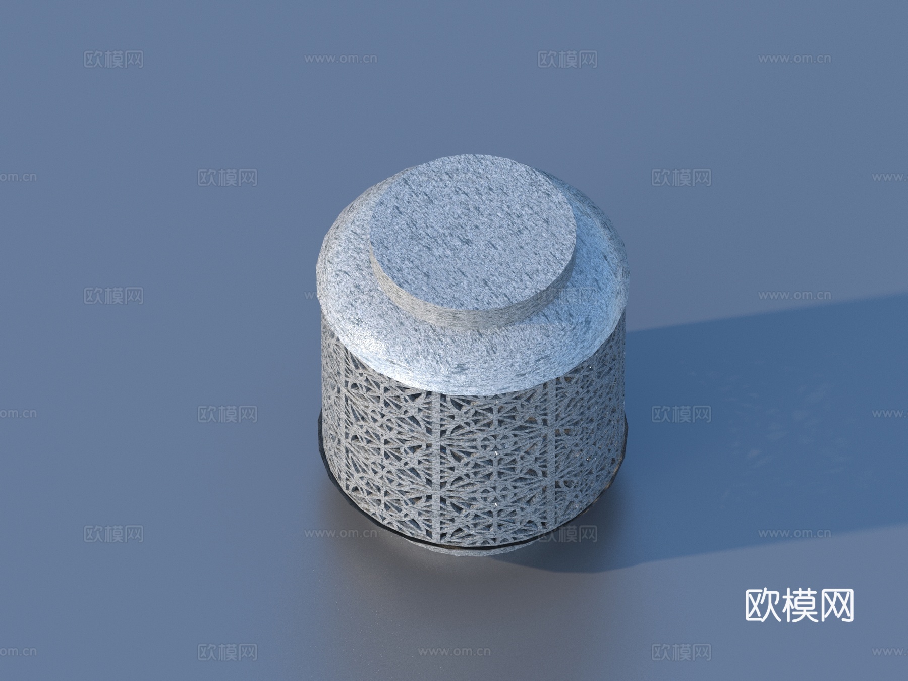 石凳 石墩3d模型