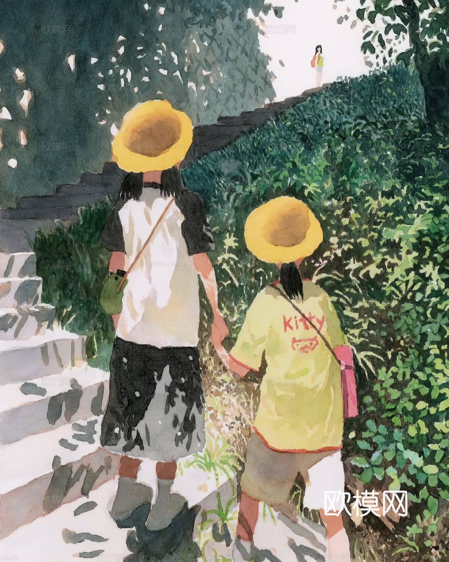 艺术挂画 挂画 装饰画 艺术画水彩插画下载