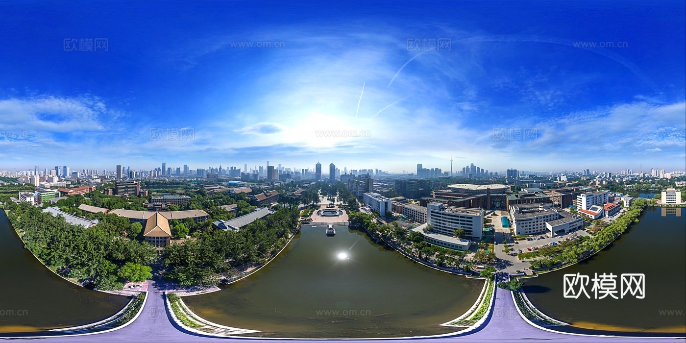 高清城市日景