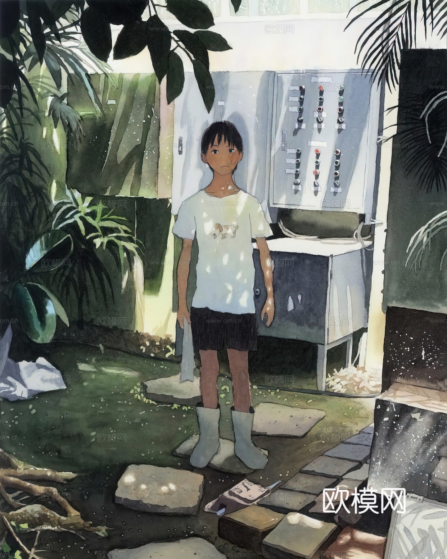 艺术挂画 挂画 装饰画 艺术画水彩插画
