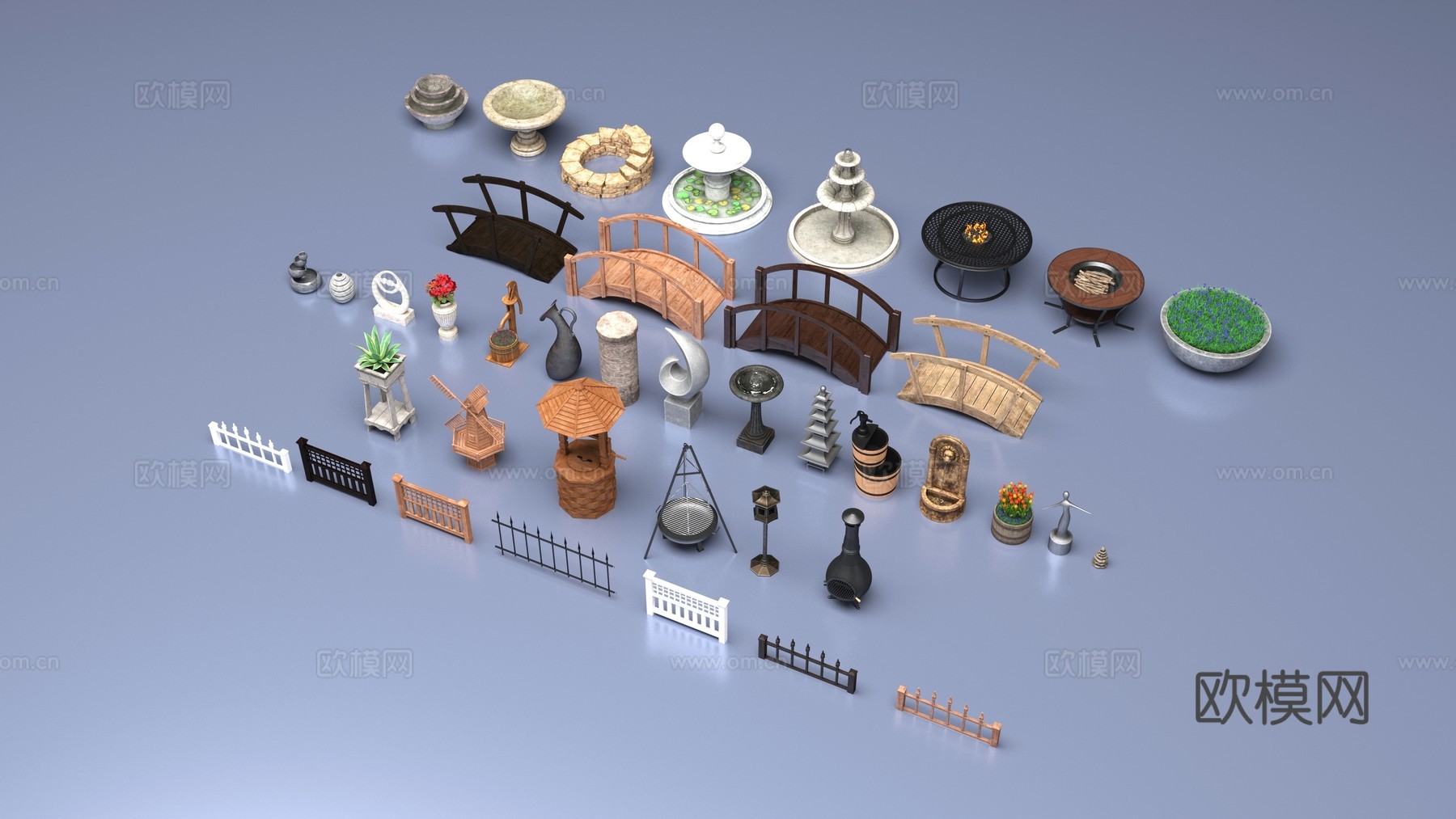 景观园艺物品3d模型