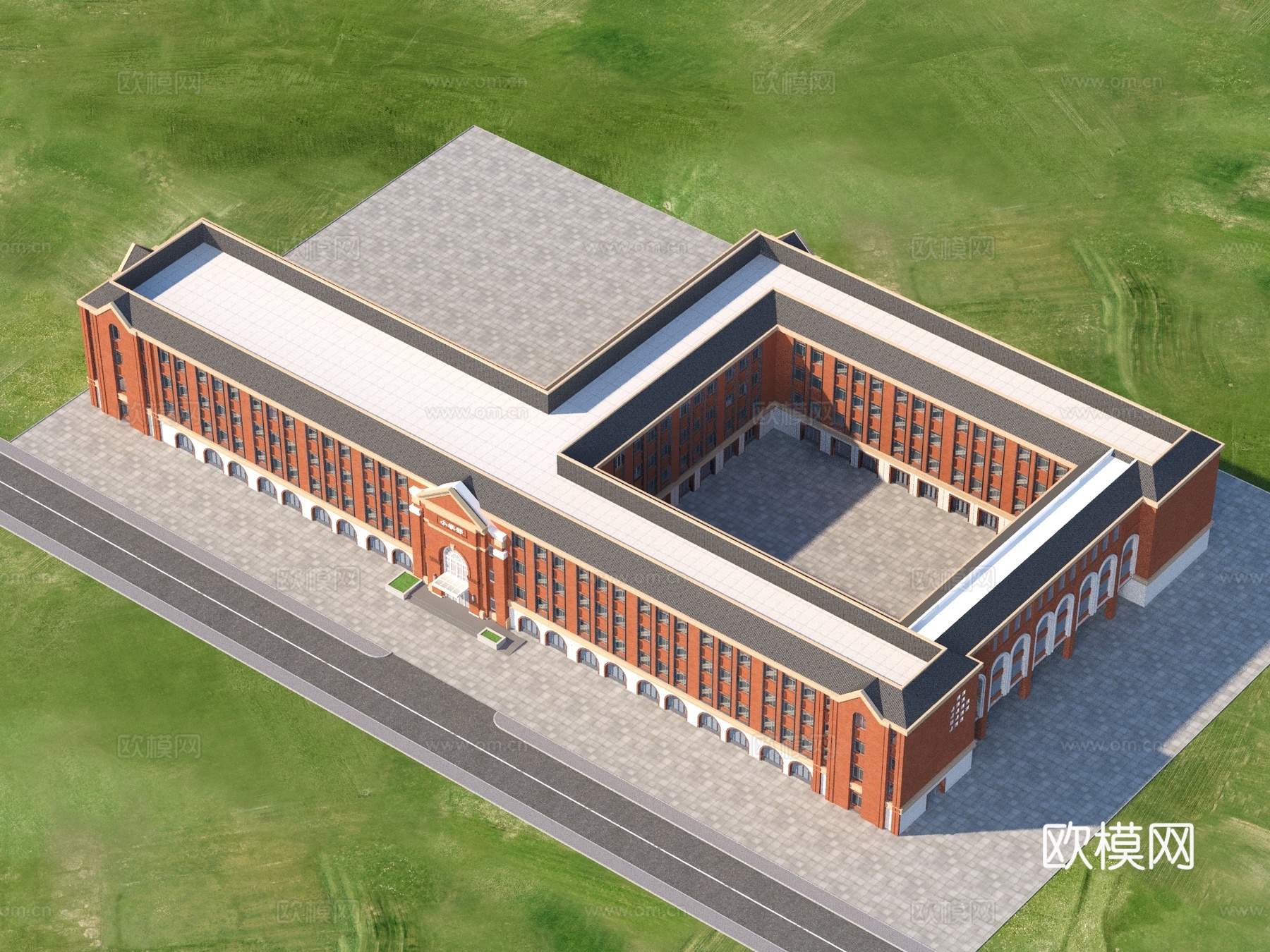 建筑 学校 宿舍 教学楼3d模型