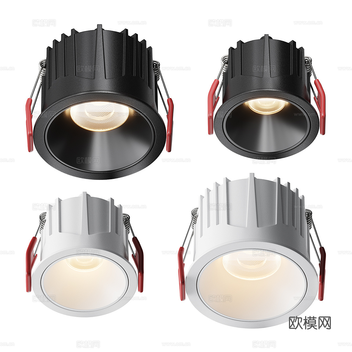 现代简约筒灯 射灯 展览筒灯 展览射灯 灯3d模型