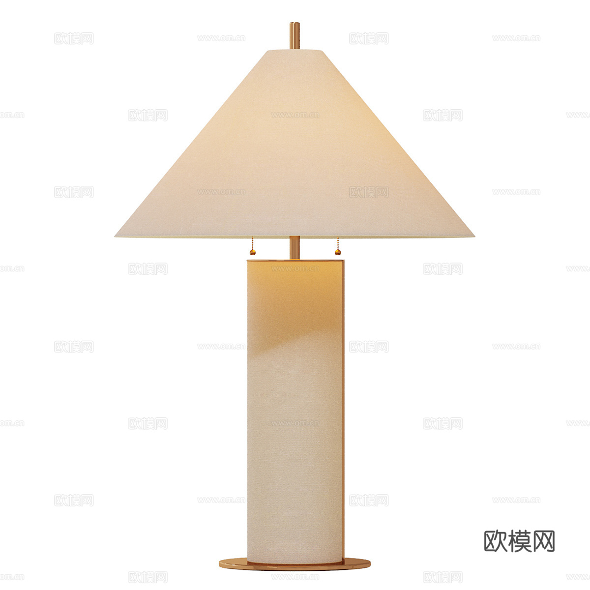 新中式侘寂台灯3d模型
