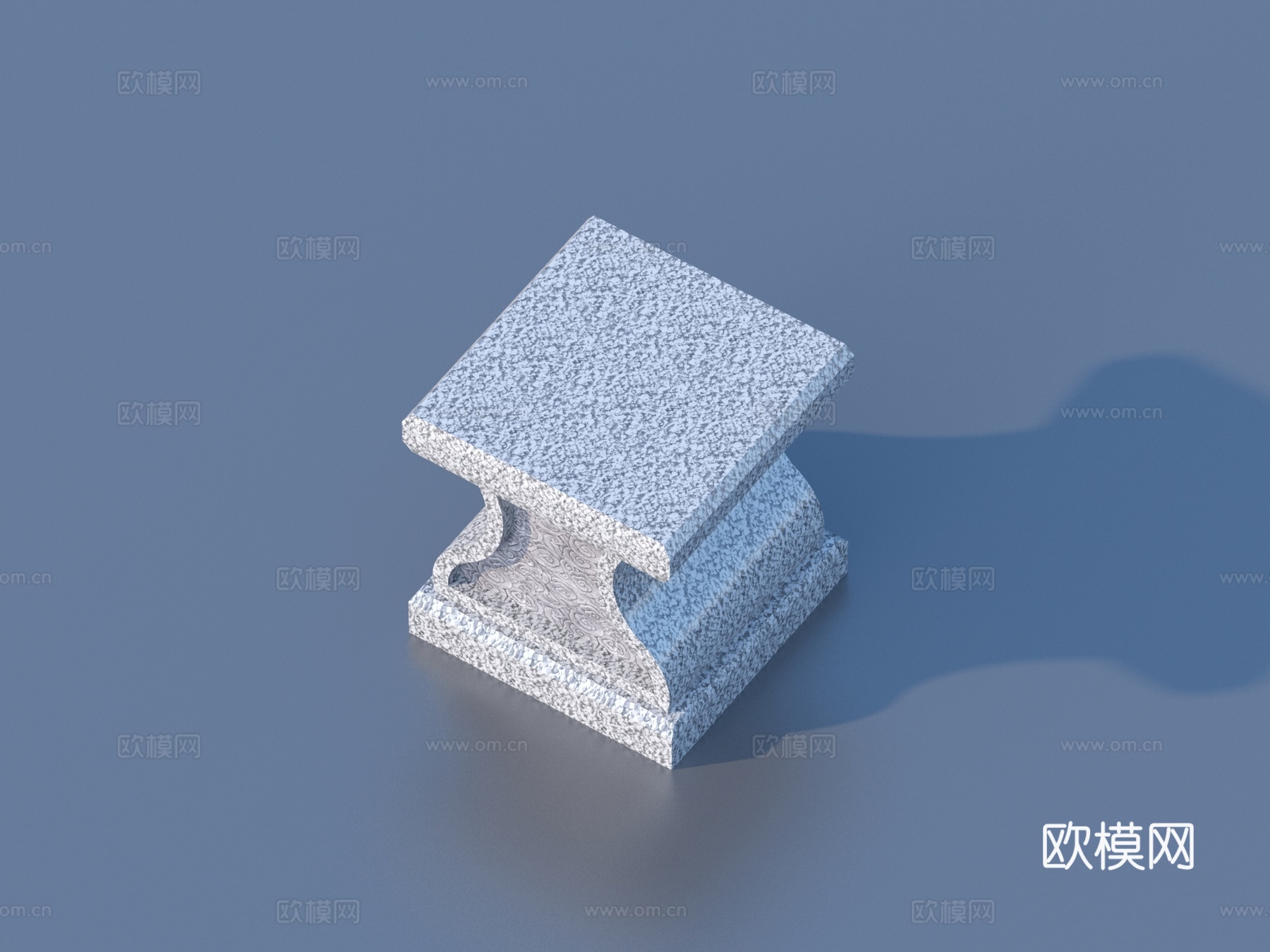 石凳 石墩3d模型