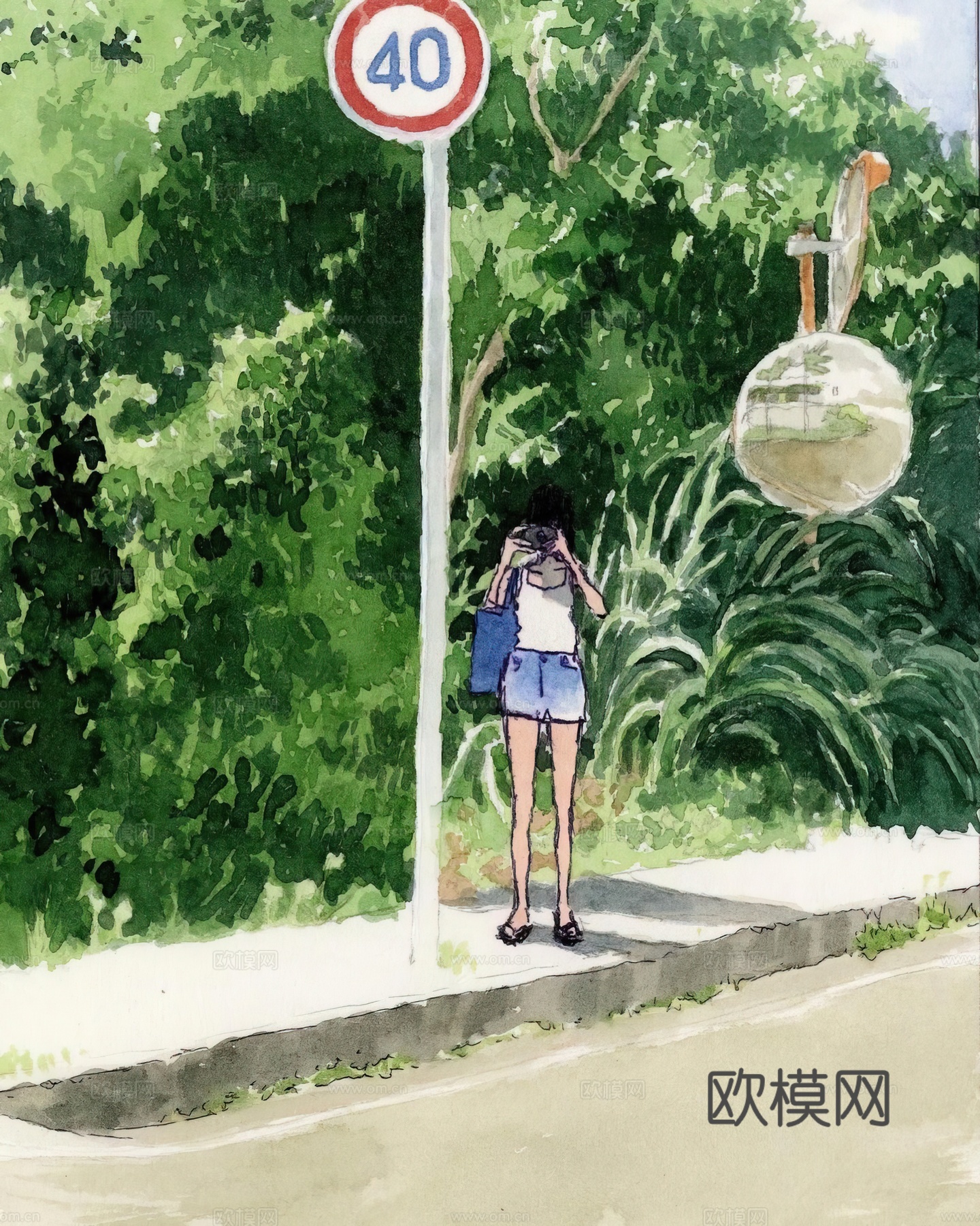 艺术挂画 挂画 装饰画 艺术画水彩插画