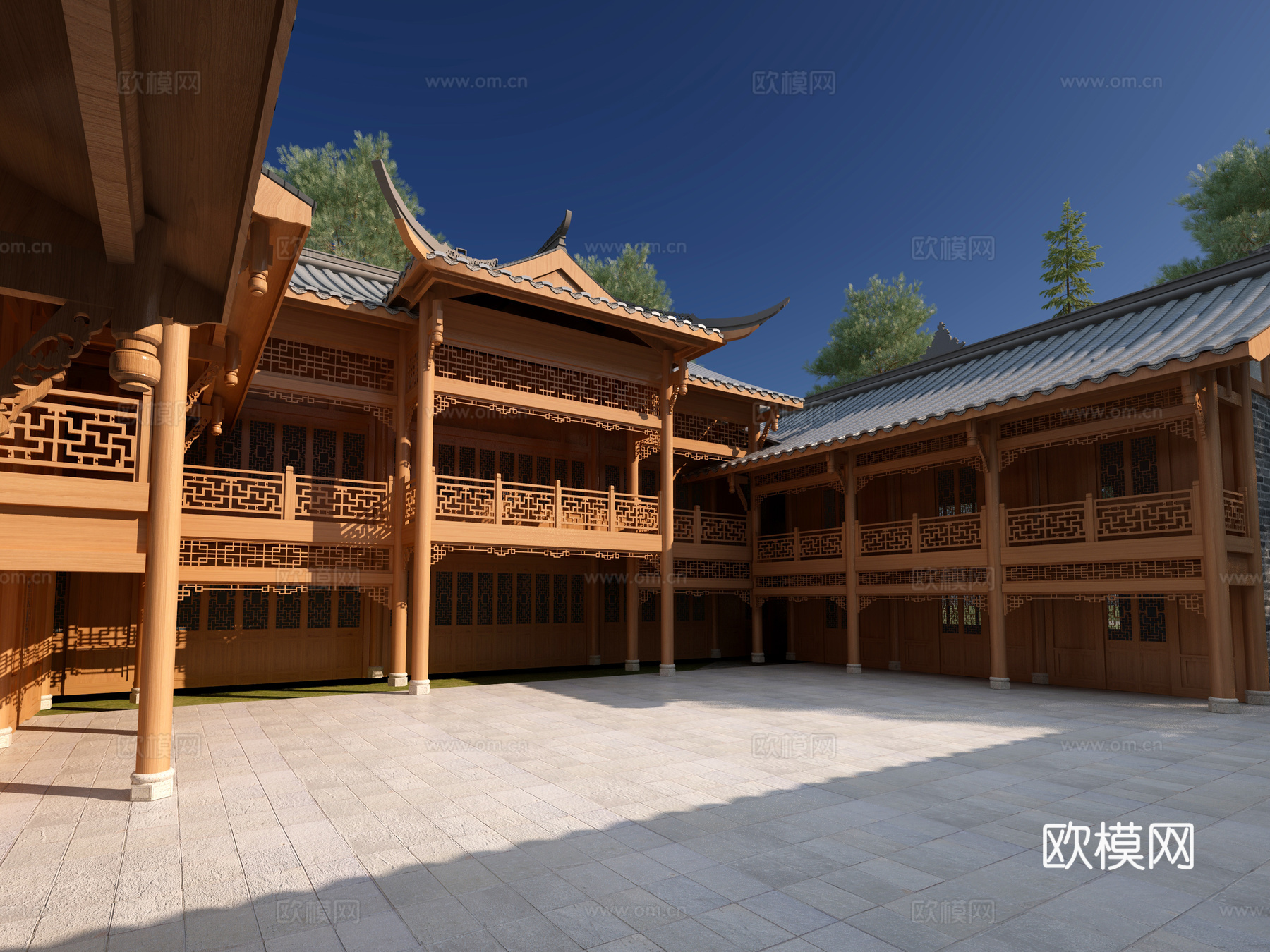 古建 庙宇 祠堂 中式建筑 寺庙3d模型