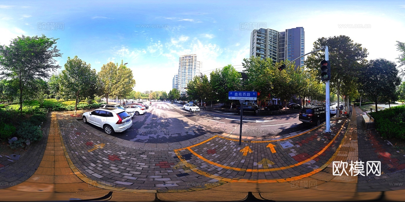 高清城市日景