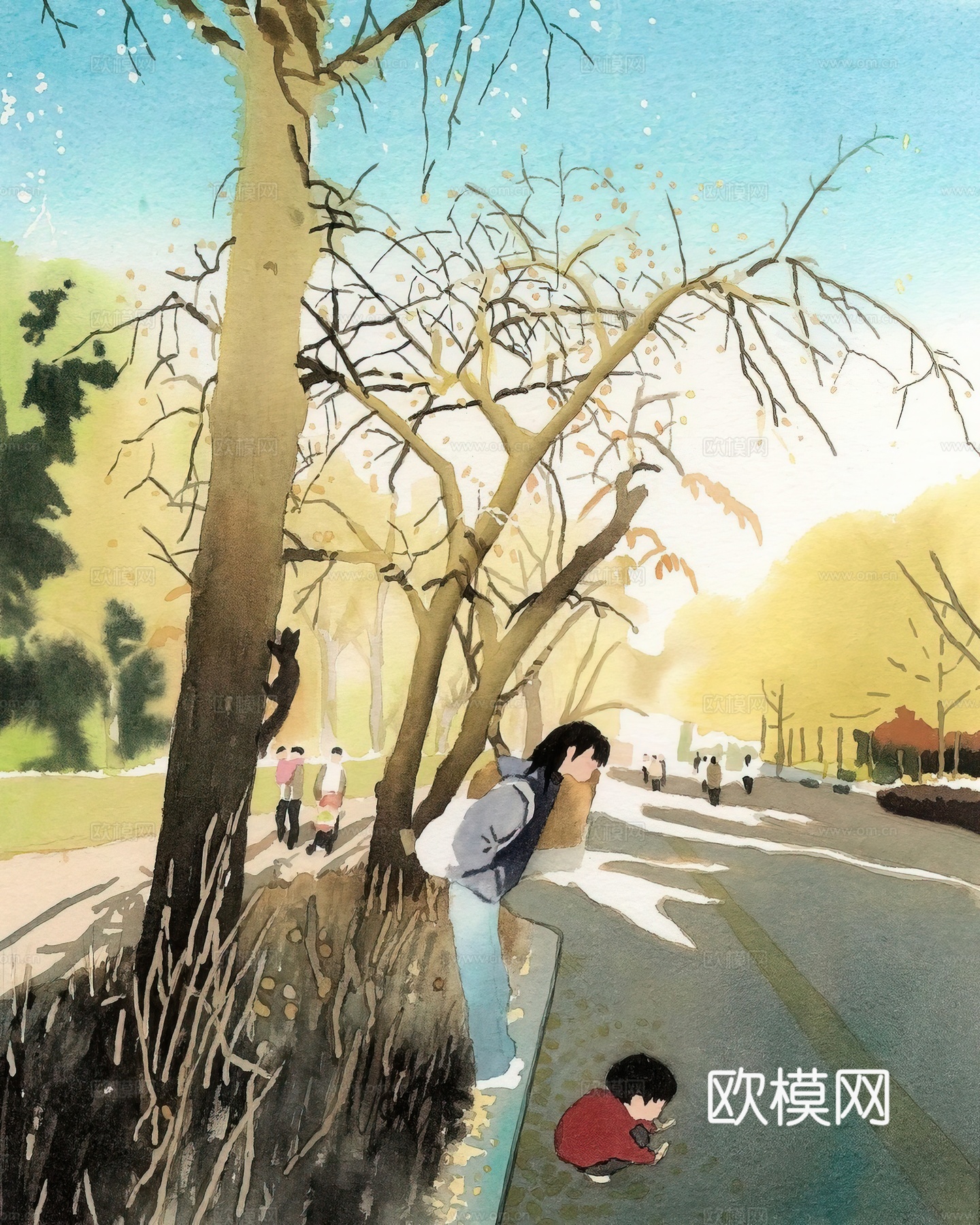 艺术挂画 挂画 装饰画 艺术画水彩插画