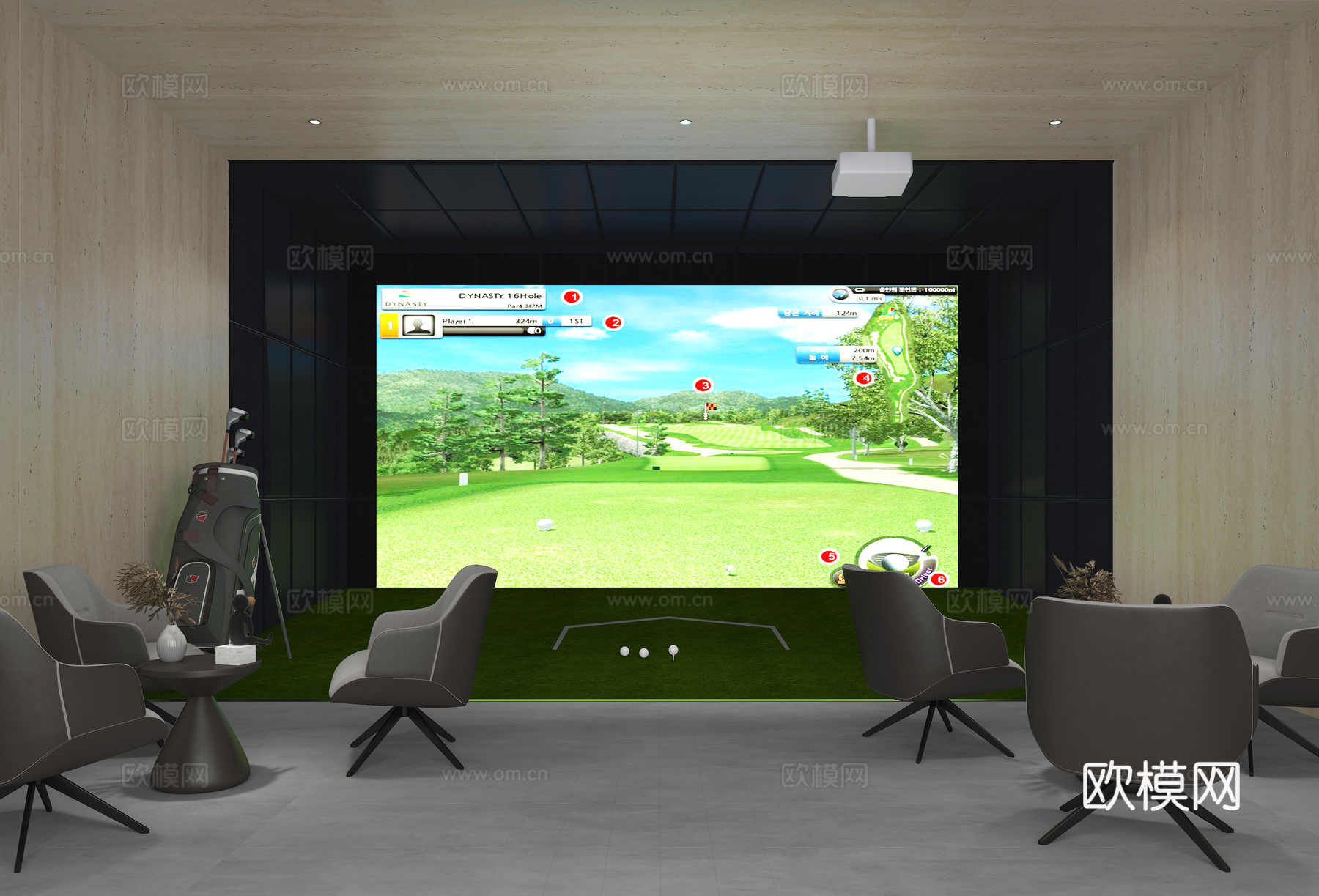 高尔夫 娱乐球3d模型