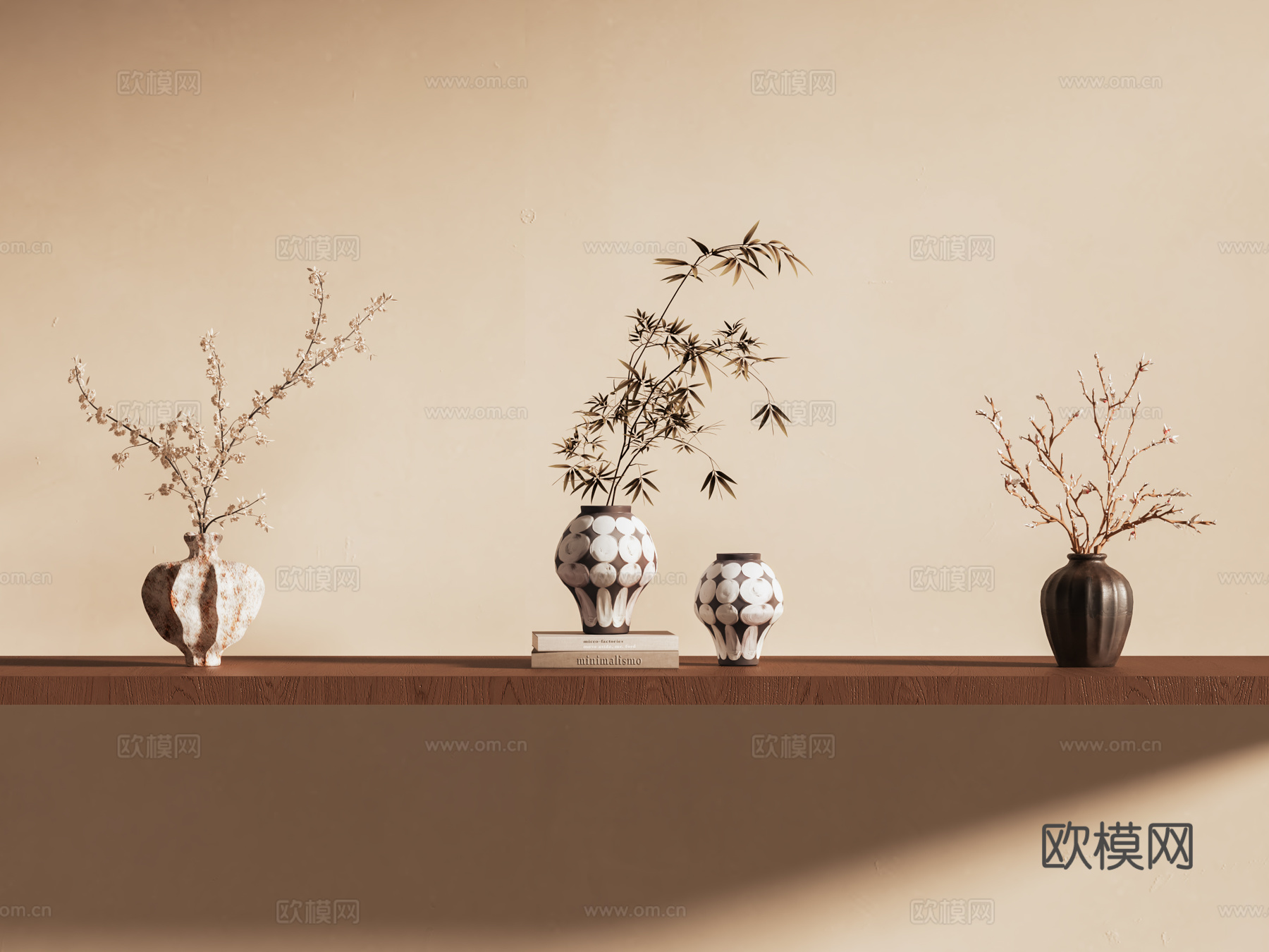 花瓶 花艺 饰品 摆件 植物摆件3d模型