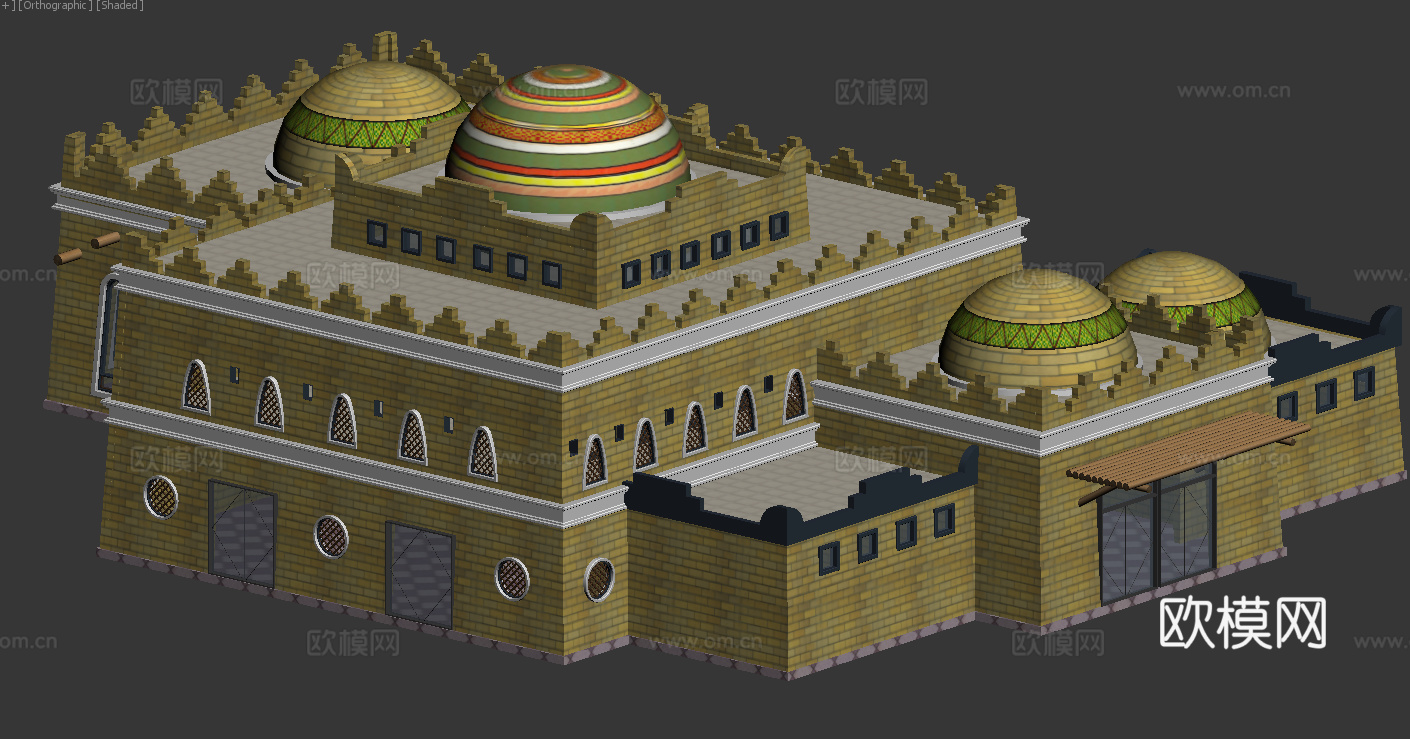 中世纪城堡建筑3d模型