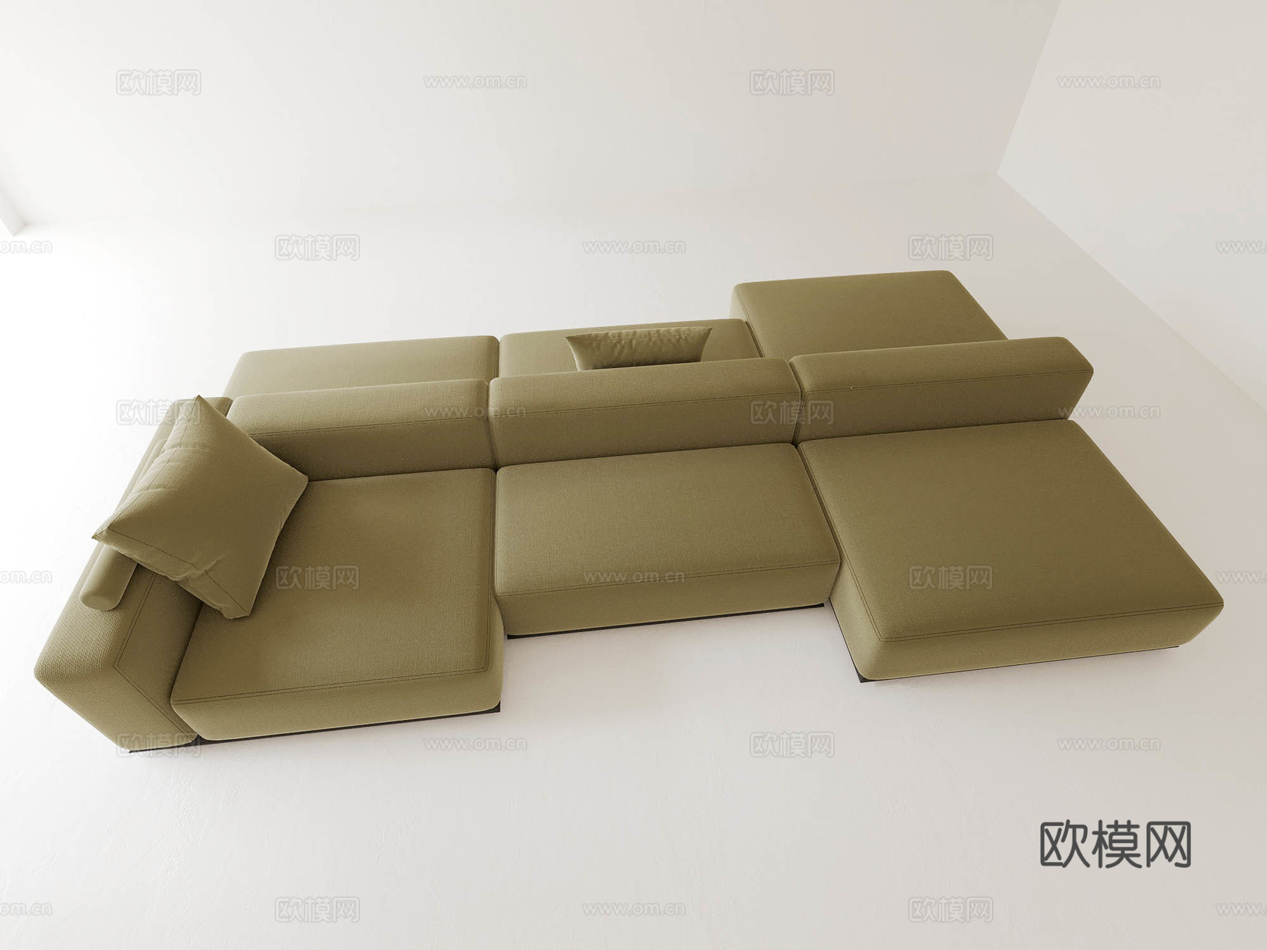多人沙发 转角沙发 异形沙发3d模型