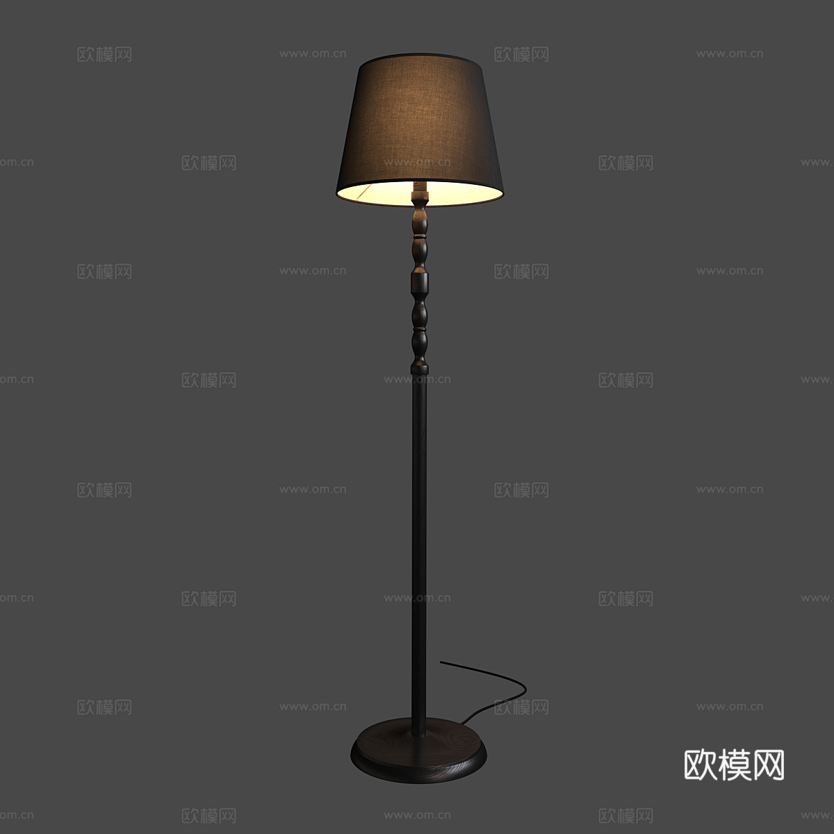 现代意式落地灯3d模型