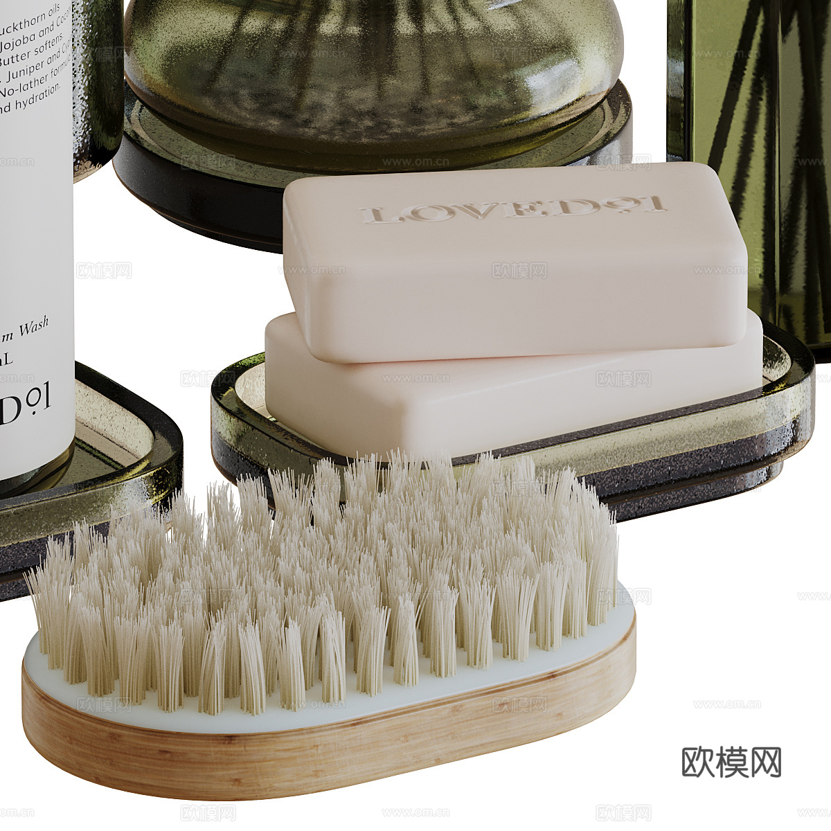 现代卫浴用品3d模型