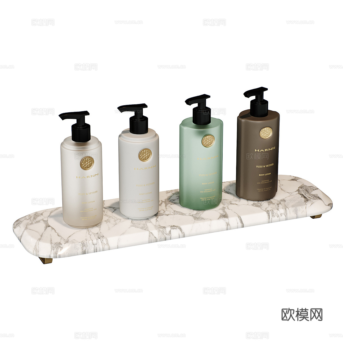 现代轻奢卫浴洗护用品3d模型