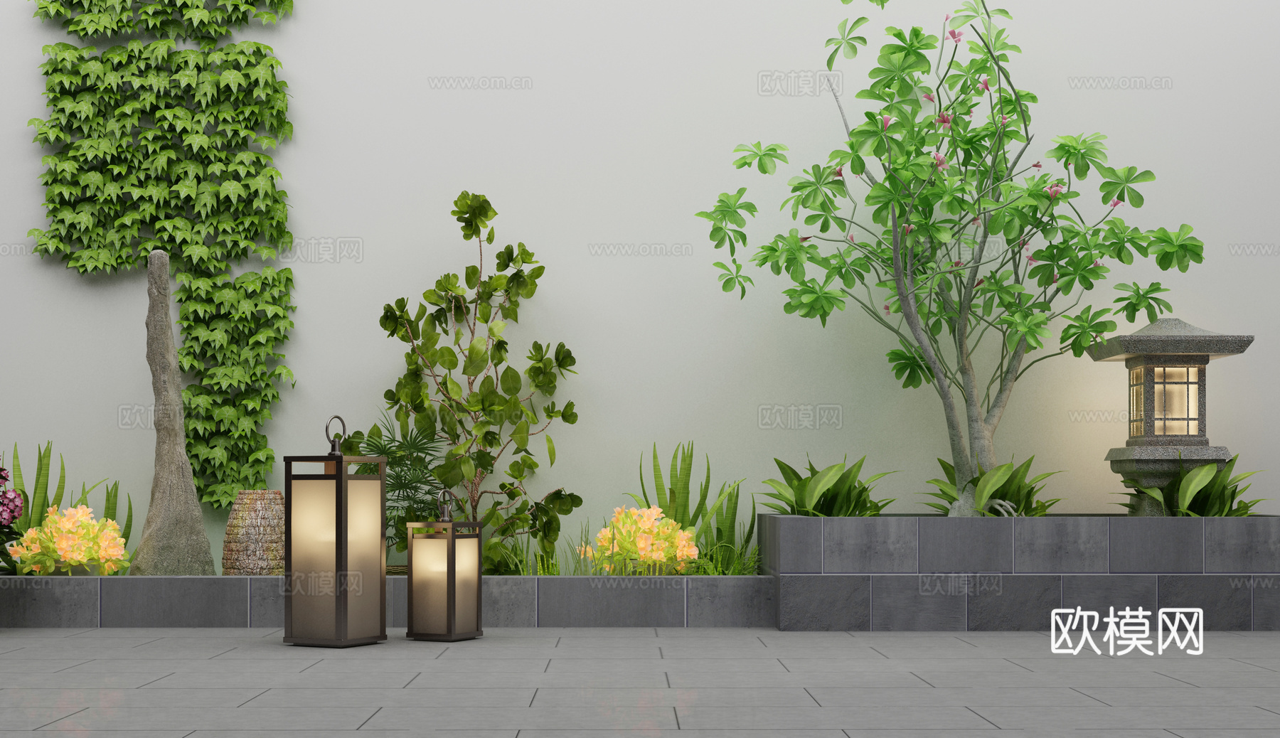 景观小品 禅意空间3d模型