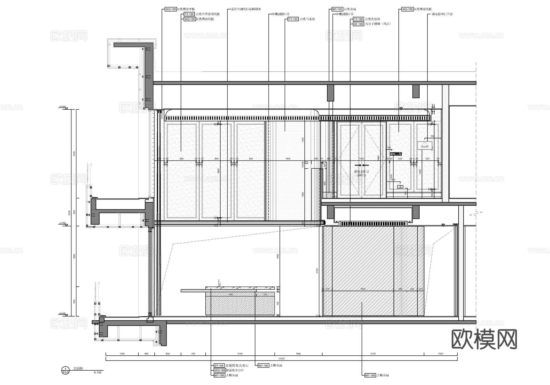 570㎡两层洋房CAD施工图  家装私宅样板房 洋房豪宅 别cad施工图