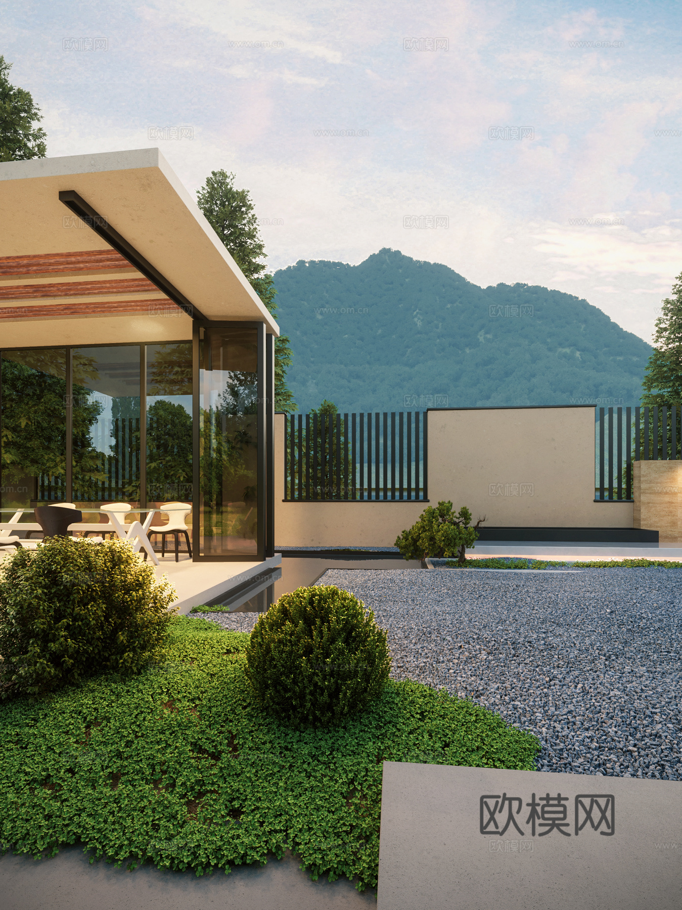 乡村庭院  景观小品3d模型
